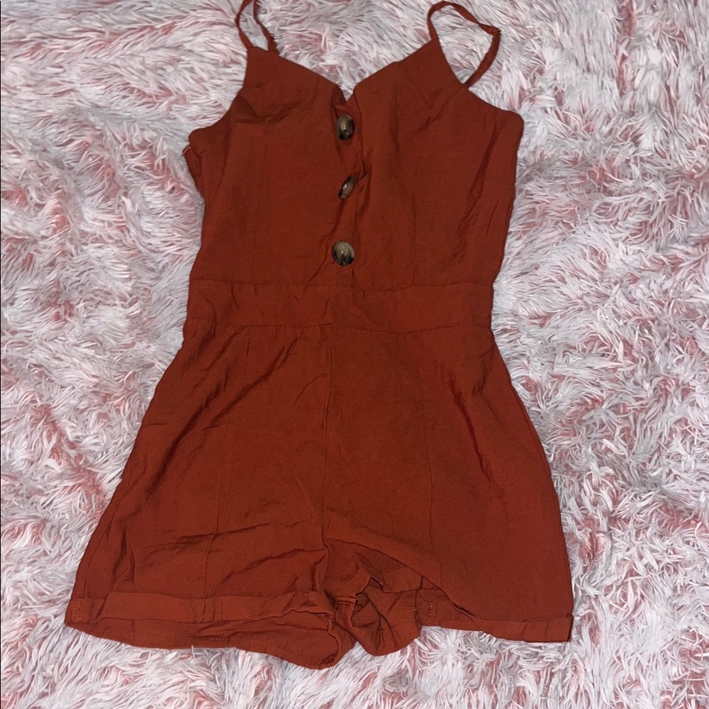 SHEIN Kids Terracotta Romper